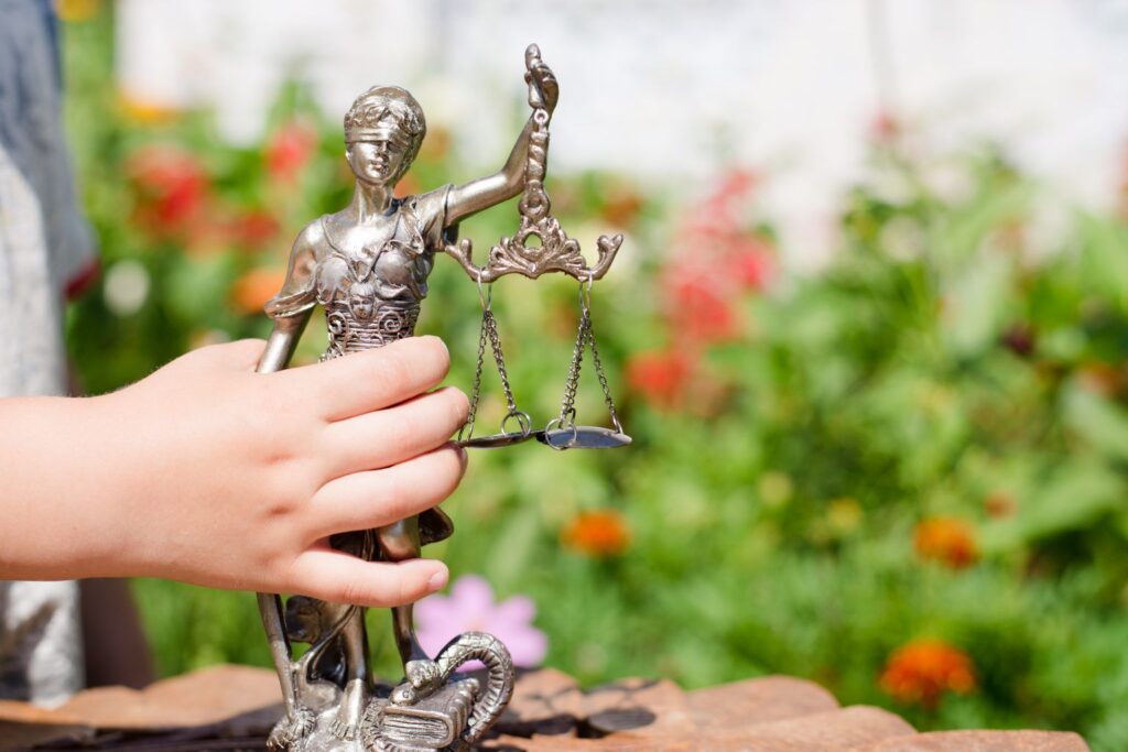 Justice statue